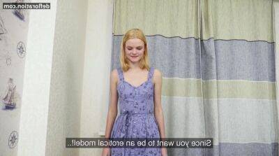 Russian blond slender virgin cute teen Aella Zelkova - sunporno.com - Russia