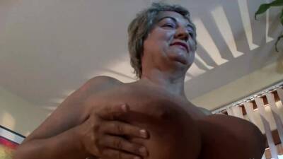 Horny Granny Lets A Young Man Fuck Her Huge Saggy Tits - drtuber.com