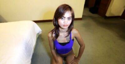 Sassy brunette young honey Som gets hard fuck - drtuber.com - Thailand