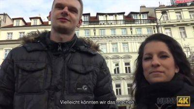 Young Czech couple fucks and trades for cash in POV Hunter 4K video - sexu.com - Czech Republic