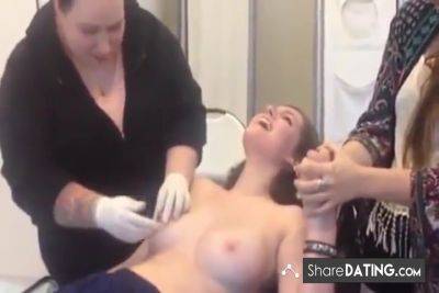 Young Girl Gets Nipples Pierced - hclips.com