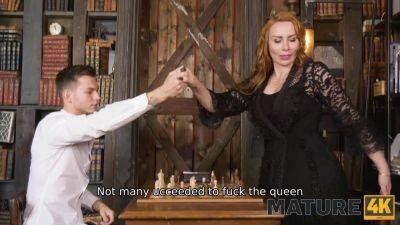 Watch this mature Russian redhead play the game of kings with her young stud - sexu.com - Russia