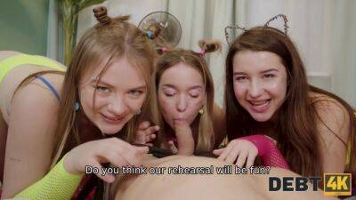 No Party Like a Fuck Party with Lesya Milk, Hazel Grace, Jolie Butt - POV threesome blowjob with young sexy babes - xtits.com